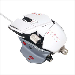 Illustration for article titled The Cyborg R.A.T. 7 Albino Looks More Like a Mass Effect Battleship Than a Gaming Mouse